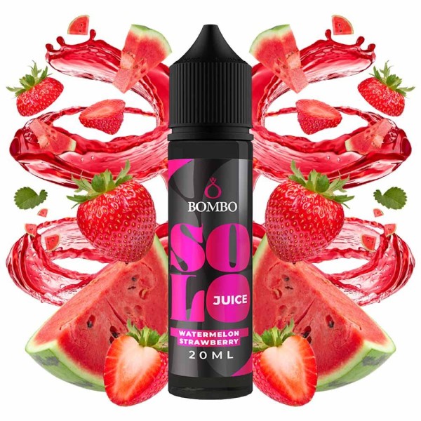 Bombo Solo Juice Watermelon Strawberry Flavor Shot 20ml/60ml - Χονδρική